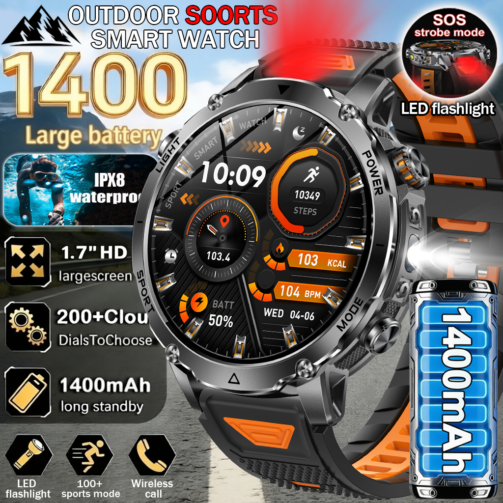 Nutrition Gym - 2026New Military Sports Smart Watch Men