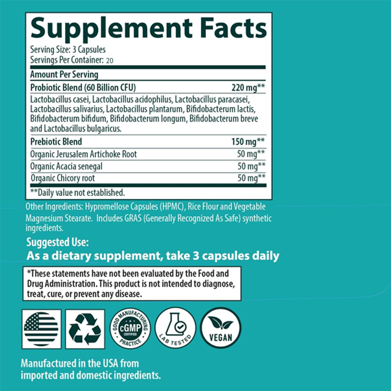 Probiotics 60 Billion Colony U - đánh giá và giá Probiotic 60 Billion