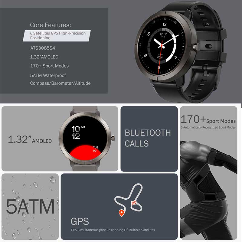 2026 GPS Smart Watch AMOLED 1. - đánh giá và giá Nutrition Gym