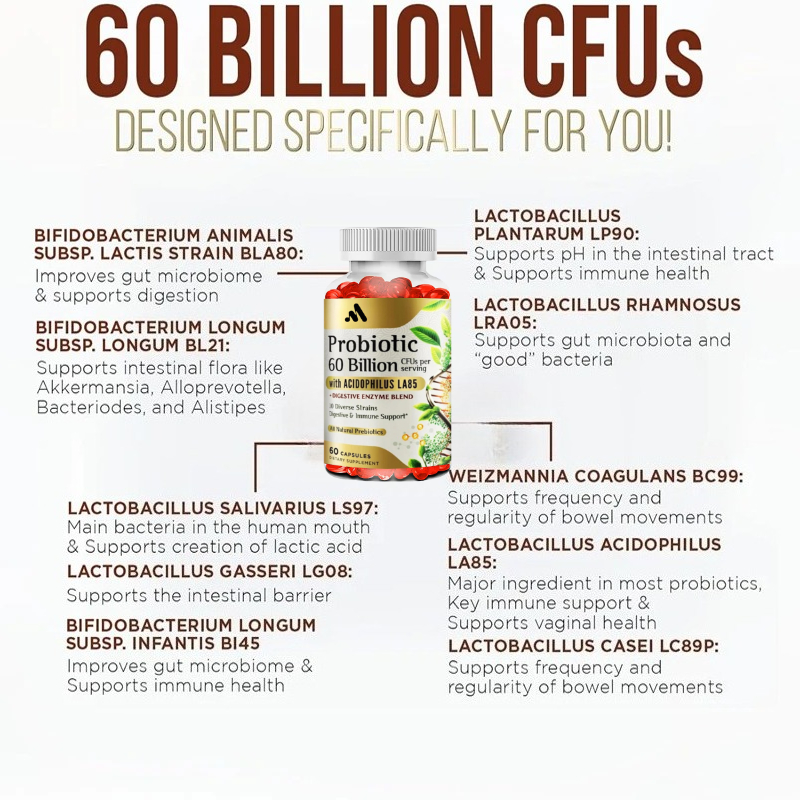 Each Serving Contains 60 Billi - đánh giá và giá Probiotic 60 Billion