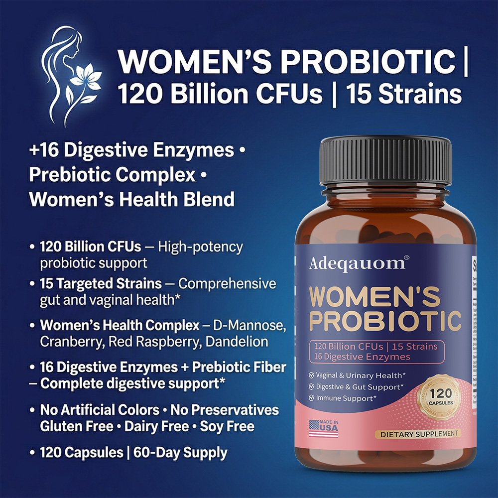 Women’s Probiotic Capsules 120 - đánh giá và giá Probiotic 60 Billion