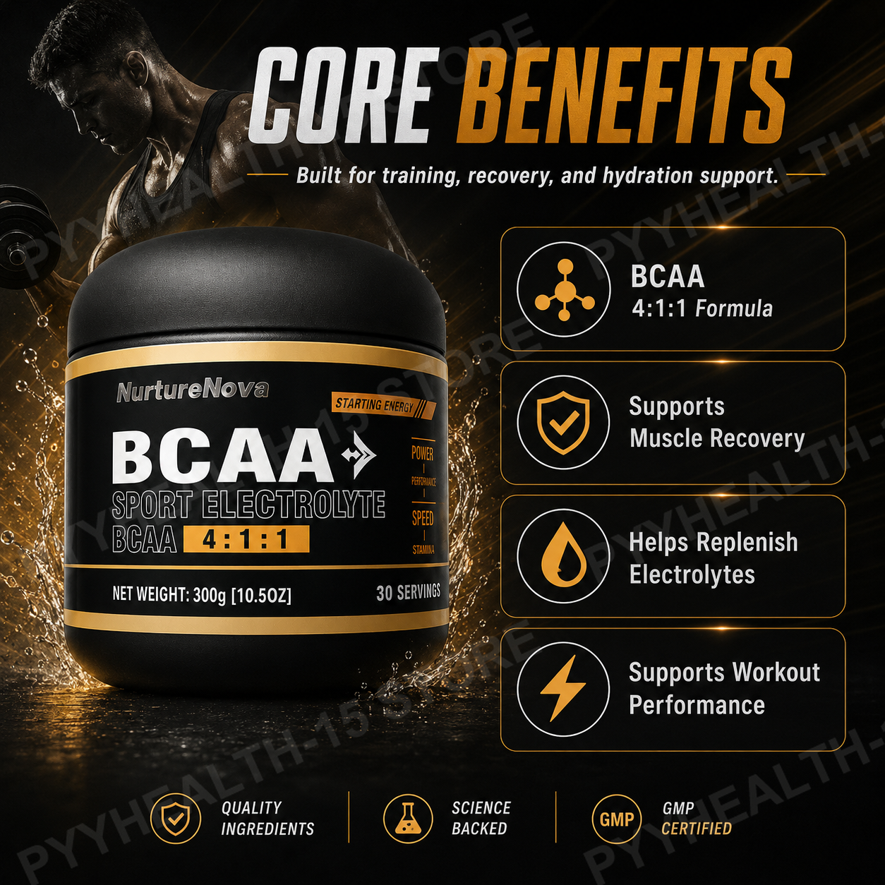 NurtureNova BCAA 4:1:1 Amino A - đánh giá và giá Bcaa Amino Acid Drink