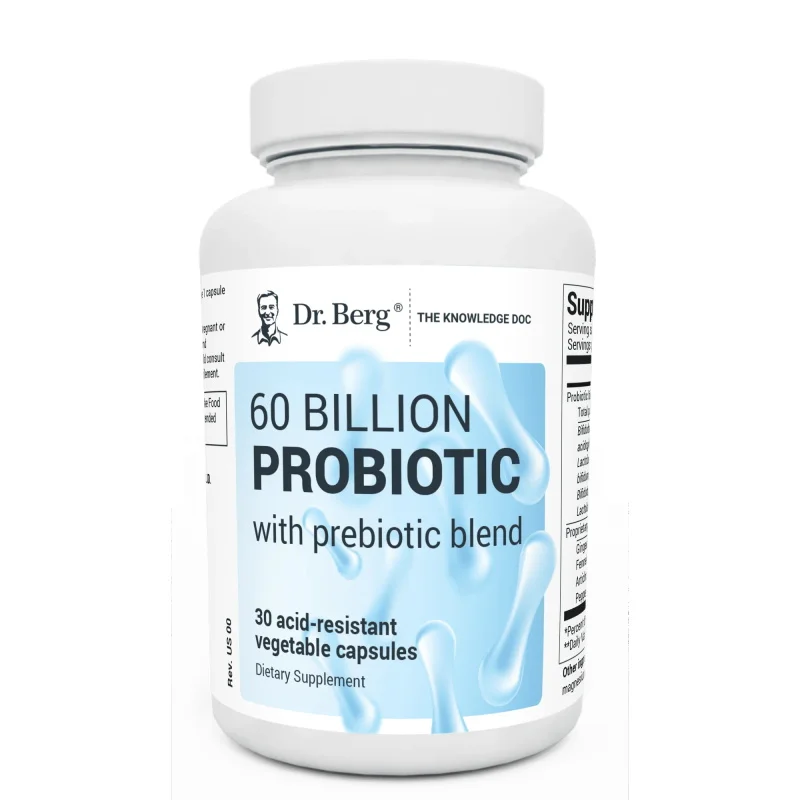 Dr. Berg 60 Billion 10 Strains - đánh giá và giá Probiotic 60 Billion