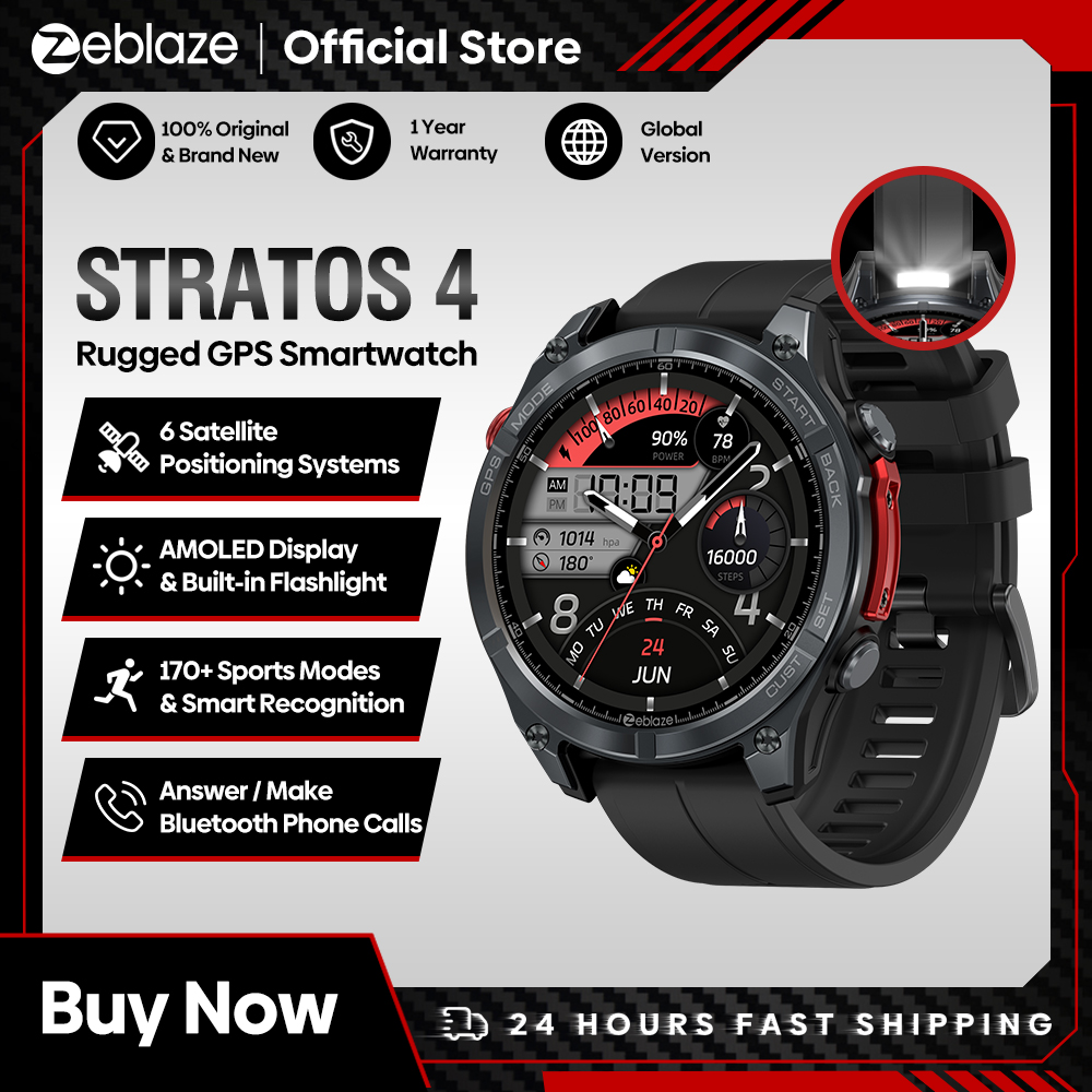 NEW Zeblaze Stratos 4 GPS Smar - đánh giá và giá Nutrition Gym